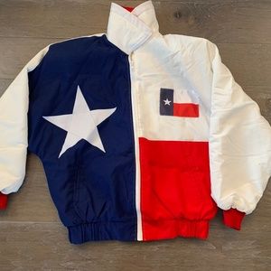 Kim Baker Designs XL Texas Puffer Ski Coat Vintage Late 1980s Early 1990s Bomber